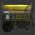 Firman Portable Generator With Wheels And Yellow Body For Outdoor Power Supply