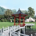 Chinese Pavilion Lake Pavilion 3d model