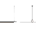 Modern Pendant Lights With Linear Bar And Round Light Design