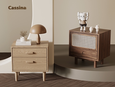 Silent Wind Bedside Cabinet 3d model