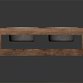 Wooden Pet Bowl Stand With Double Stainless Steel Bowls For Pet Feeding