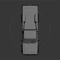 Gray Pickup Truck With Roof Rack Black Tires And Front Grille Design