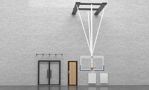 modern basketball stand basketball stand combination 3d model