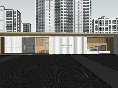 Modern residential gate Community gate model