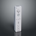 White Computer Game Controller With Directional Pad Buttons And Speaker Design Features 3d model