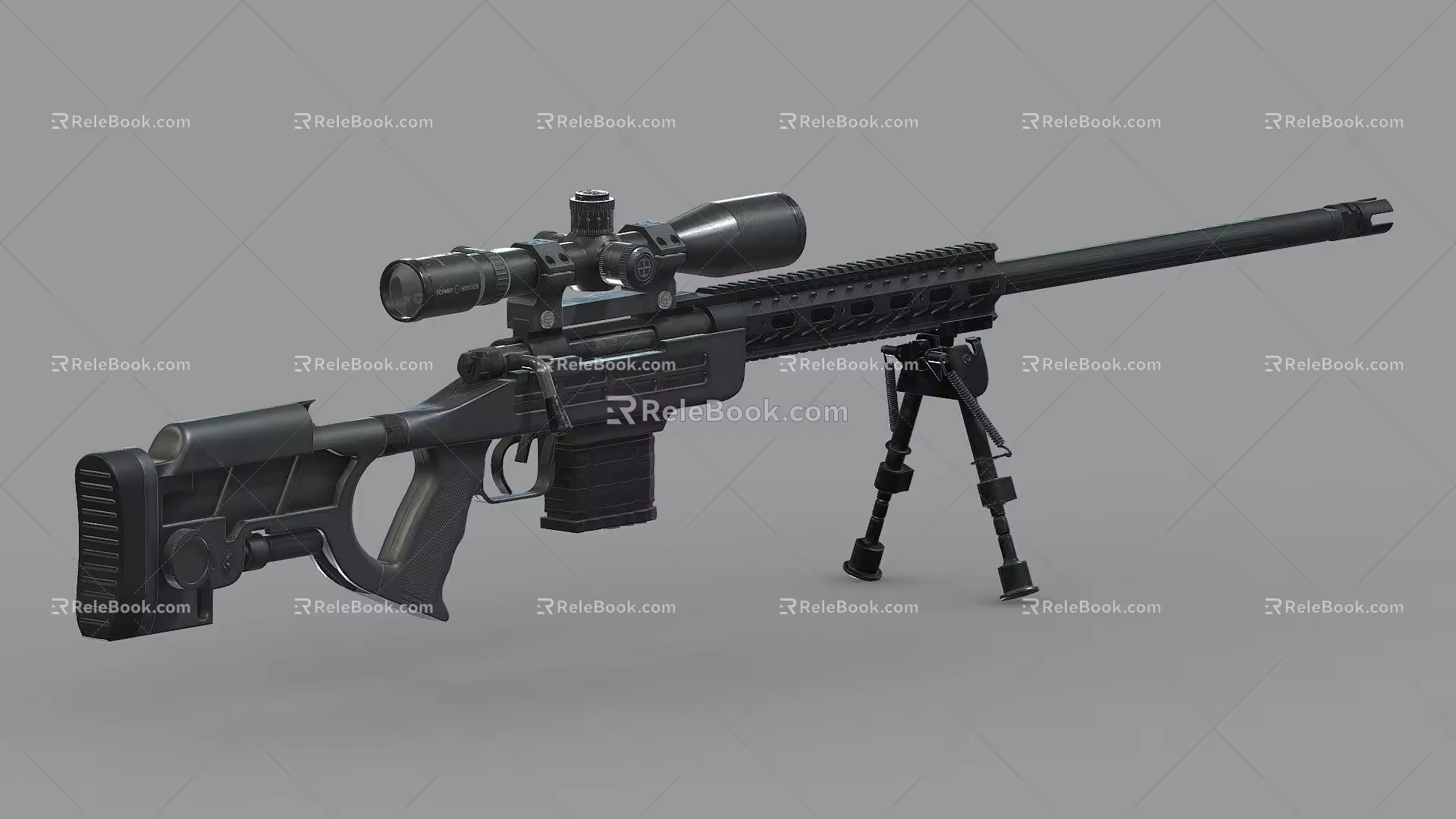 light machine gun 3d model