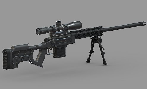 light machine gun 3d model