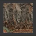 Detailed 3D Mountainous Terrain Model With Canyon Relief And River Element
