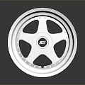 Shiny Chrome Alloy Wheel Rim With Metallic Finish And Center Logo