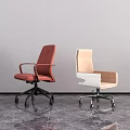 Modern Office Chairs in Multiple Colors with Swivel Wheels and Sleek Design