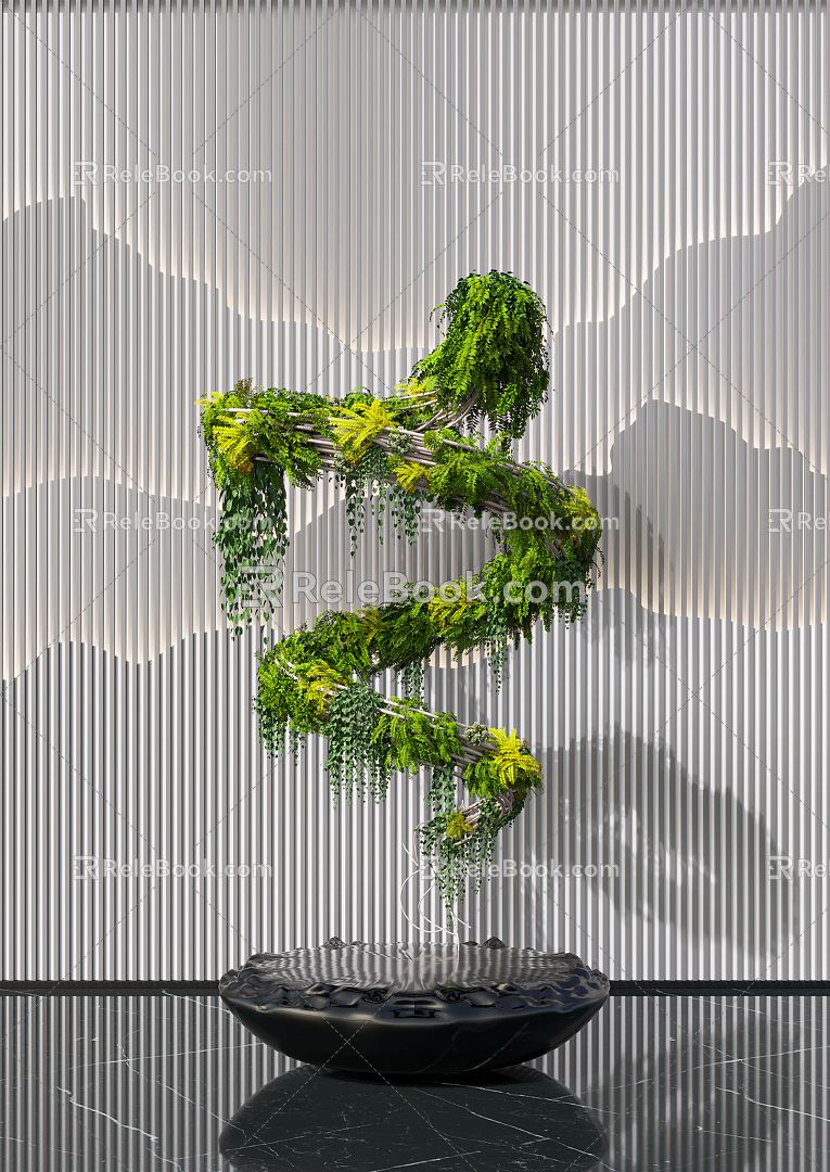 Modern Sculpture Vine Sculpture Ornaments 3d model