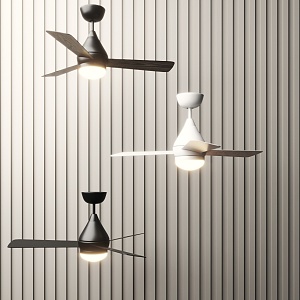 Modern ceiling fan lamp chandelier 3d model