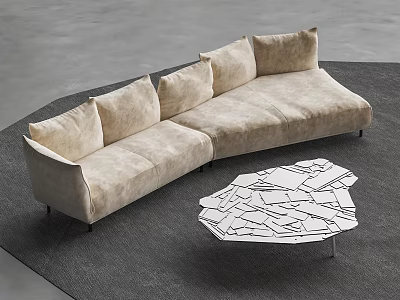 EDRA Standard Multiplayer Sofa Petal Sofa 3d model