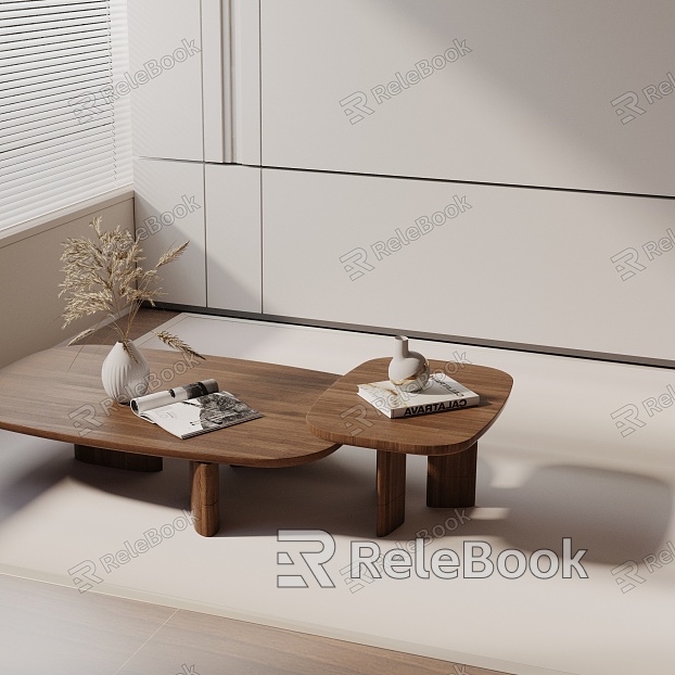 Modern coffee table model