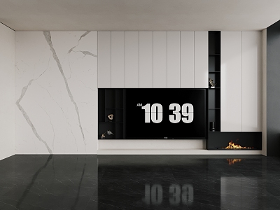 Modern combination cabinet TV wall model