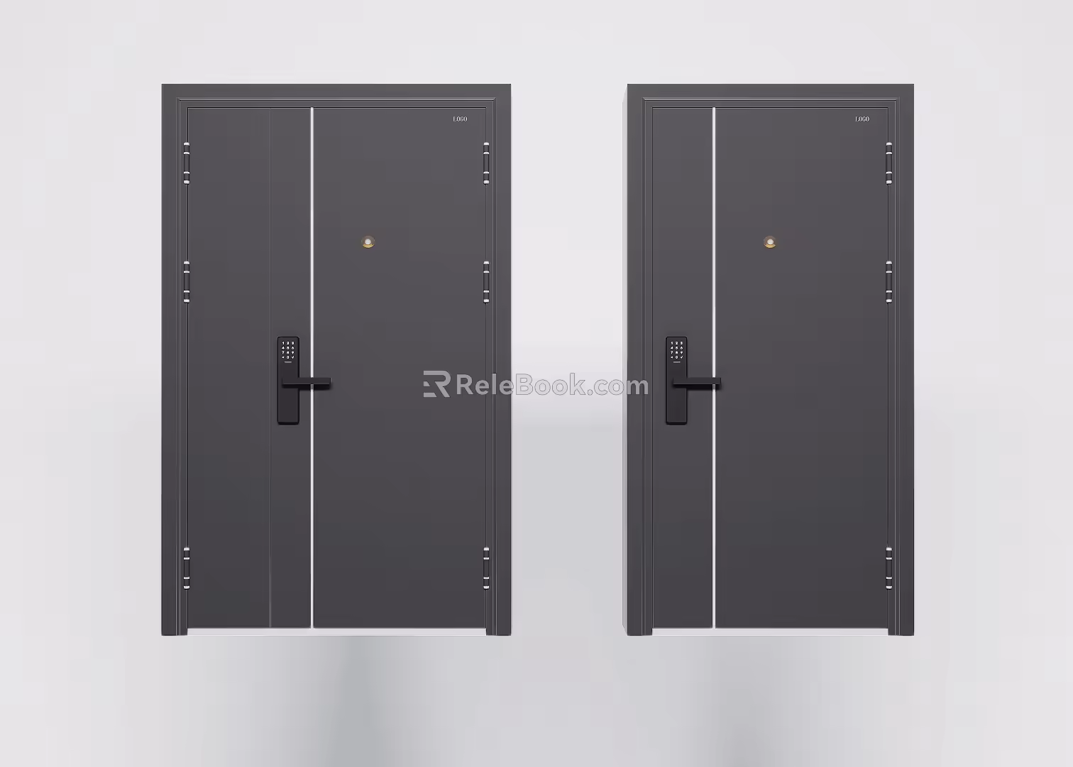 Entry door single door combination CR VR 3d model