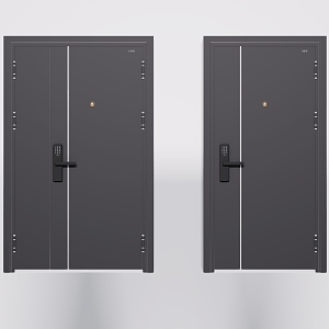 Entry door single door combination CR VR 3d model