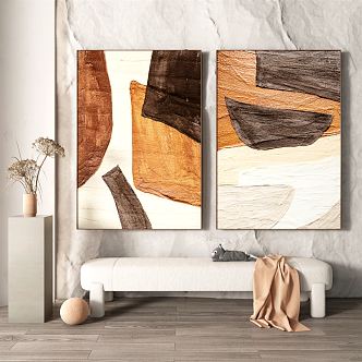 Modern Abstract Painting Abstract Hanging Painting 3d model