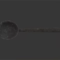 Black Metal Spoon For Kitchen Electrical Appliance Cooking Tool With Long Handle