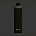 Practical Black Water Bottle With Handle VIZION Brand Durable Daily Use