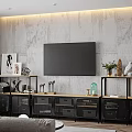 Living Room Interior With Light Gray Sofa Round Coffee Table Wooden Partition And Pendant Lights