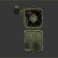 Green Rocket Launcher With Copper Propellant Chambers And Black Yellow Space Exploration Rocket