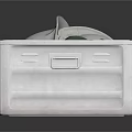 Metal Storage Box Containing White Safety Helmets And Green Clothing