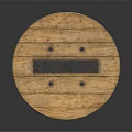 Industrial Black Cable Reel With Wooden Spool For Electrical Applications