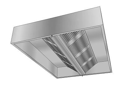 Stainless Steel Air Conditioner Vent with Modern Grille Ceiling Mounted for Home Use 3d model