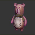 Modern Teddy Bear Muppet Bear Toy Bear 3d model