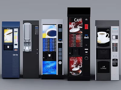 Modern vending machine Coffee machine 3d model