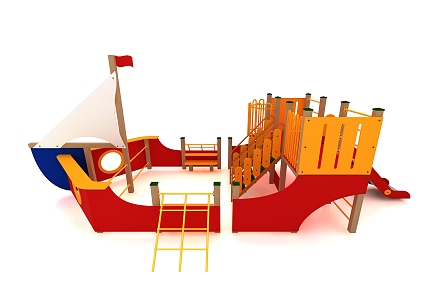 Modern Amusement Facilities 3d model