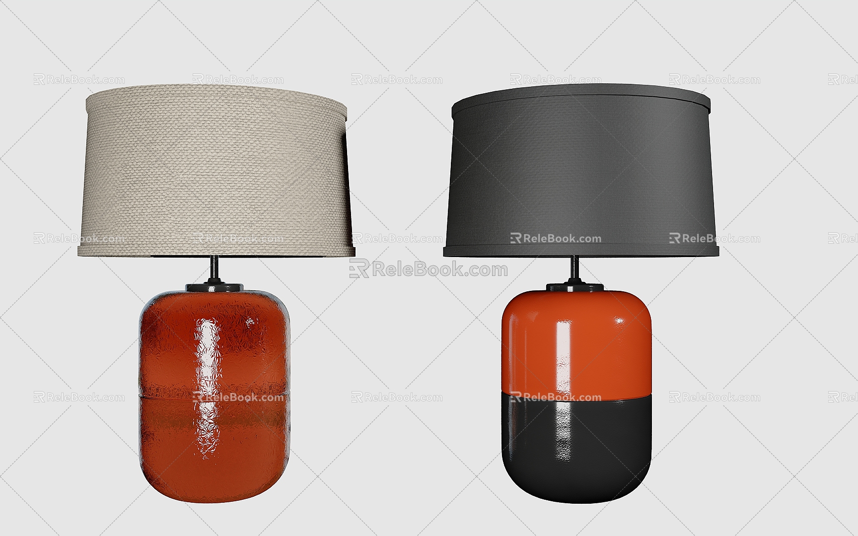 Modern table lamp simple 3d model