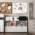 Modern File Cabinet Printer File Cabinet Office Supplies File Cabinet 3d model