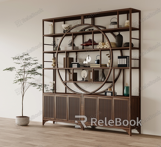 New Chinese Antique Rack model