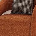 Luxury Soft Caramel Velvet Sofa Set With Matching Single Armchair For Cozy Modern Living Room