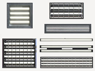 Industrial LOFT Grille Lamp 3d model