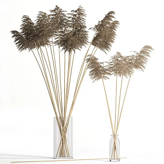 Modern Jewelry Ornaments Combination Dried Flower Vase Dried Reed 3d model