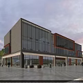 Modern Industrial Factory Building With Glass Curtain Walls And Steel Structure Exterior Design