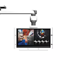 Arm Mounted Medical Device With Surgical Monitor Displaying Real Time Medical