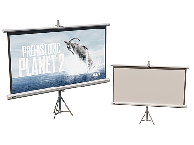 Projector screen 3d model