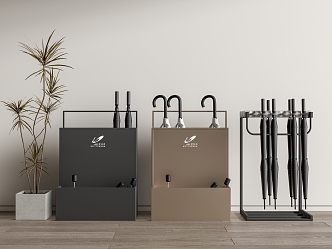 Umbrella Rack Umbrella Parasol Storage Rack Shelf 3d model