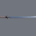Elegant Traditional Samurai Katana Weapon With Wooden Handle Sharp Metal Blade