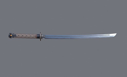 Science Fiction Japanese Knife 3d model