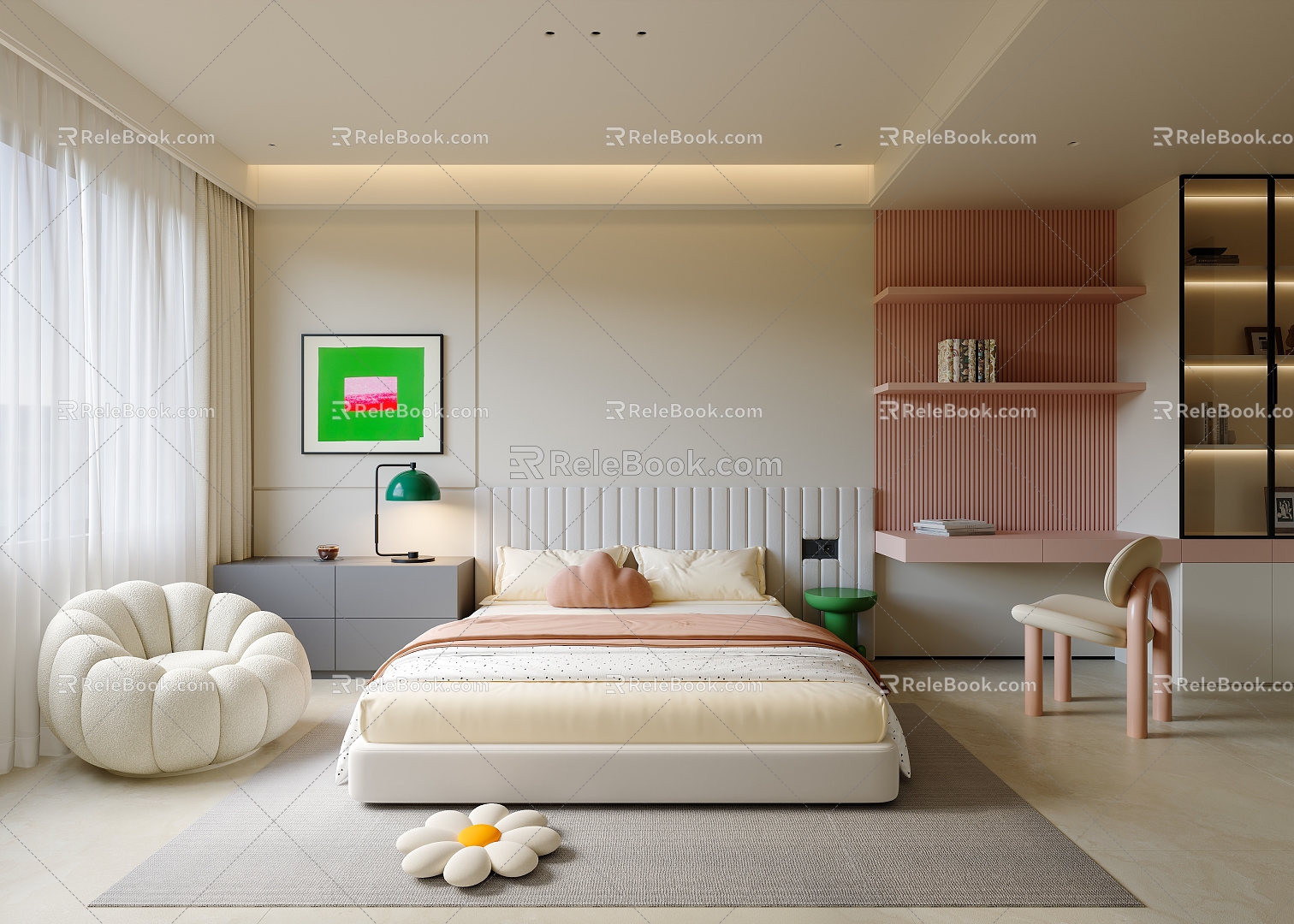 Bedroom Children's Room Daughter Room 3d model