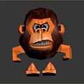 Monkey Cartoon Monkey Anime Monkey Stylized Monkey Fantasy Style Monkey Toy 3d model