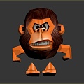 Monkey Monkey Cartoon Monkey Anime Monkey Stylized Monkey Fantasy Style Monkey Toy 3d model