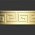Elegant Gold Ring With Intricate Geometric Pattern Design For Fashionable Jewelry Accessory Collection