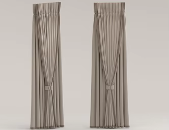 flannel curtain 3d model