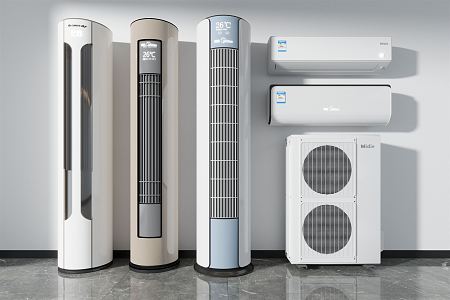 modern air conditioning 3d model